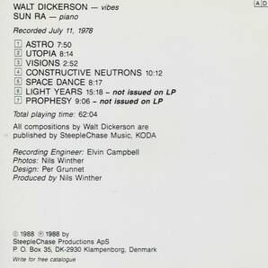 [CD] Walt Dickerson & Sun Ra Visions 輸入盤(デンマーク) サン・ラ ウォルト・ディッカーソンの画像3