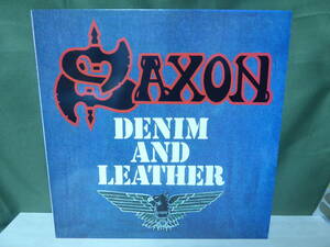 [m8978 r] SAXON / DENIM AND LEATHER　国内盤(P-11113G)　サクソン デニム・アンド・レザー