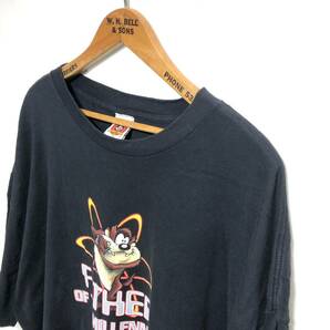 ■ Looney Tunes Tasmanian Devil FATHER ON THE MILLENIUM キャラ Tシャツ 古着 ルーニーテューンズ タズマニアンデビル ストリート 黒 ■の画像2