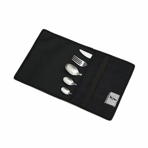  cutlery pouch set length 22× width 23× thickness 2.5cm stainless steel knife fork Pooh n machine inside for aviation up 
