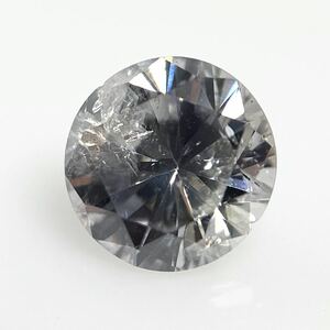 0.641ct FANCY GRAY I2 round gray diamond loose 