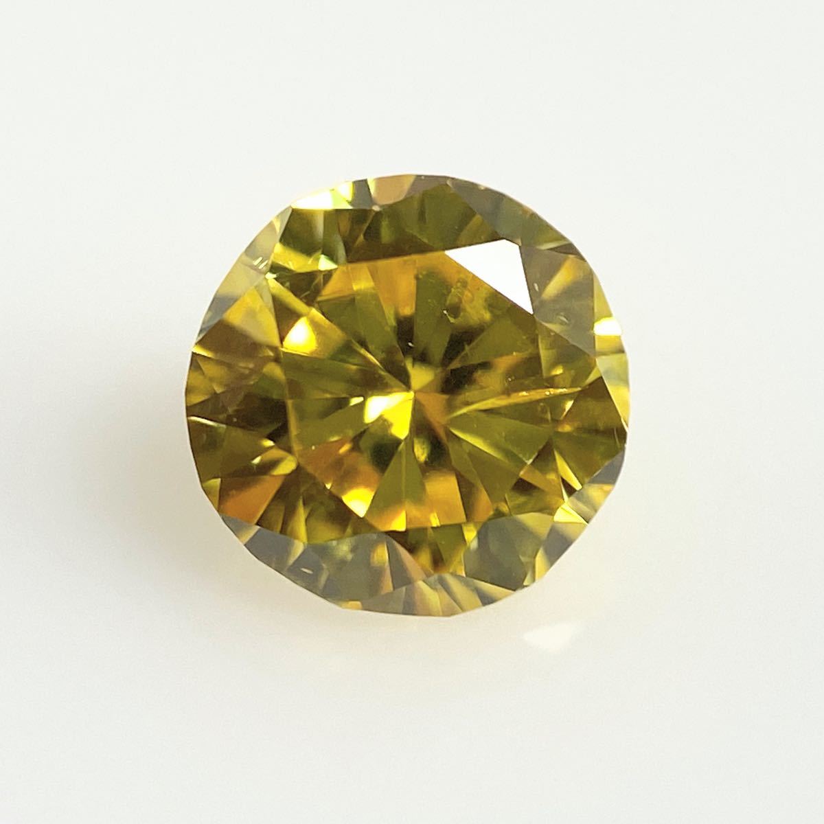 未使用 ０．７５２ct ＦＡＮＣＹ ＬＩＧＨＴ ＹＥＬＬＯＷ Ｉ１