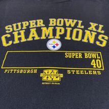 NFL Pittsburgh Steelers ピッツバーグ・スティーラーズ プリント Tシャツ XL USA古着 アメリカ古着_画像6