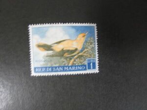 動物コレクション　サン・マリノ　鳥　1種　　　