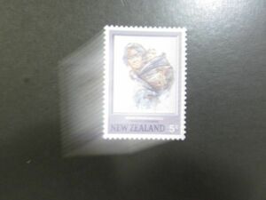  child stamp New Zealand maoli. child 1 kind 