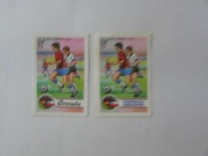 スポーツ切手　グレナダ/グレナダ・グレナディーン　ワールドカップサッカー1974　2種2枚　