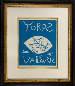 【特価】　≪　　パブロ・ピカソ　　≫　　リトグラフ【石版画】 　 TOROS EN VALLAURIS 1957 　 1959年　　PABLO　PICASSO