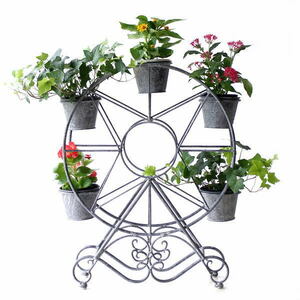  planter stylish planter stand flower stand viewing car vinyl pot bottom hole equipped gardening Ferrie s Wheel planter 