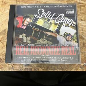 ● HIPHOP,R&B SOLID GANG - REAL RECOGNIZE REAL アルバム,G-RAP CD 中古品