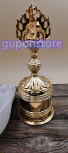 極上品 寶珠鈴鐺 密教法具 寺院用仏具 真鍮製磨き仕上げ 25cm