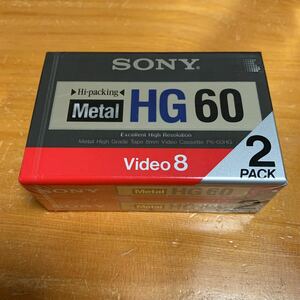 ソニー SONY Video 8 Hi-packing Metal HG 60 60分 2本パック 新品 送料無料