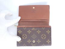 Louis Vuitton ルイヴィトン 二つ折り 財布 M61730 ポルト モネ ビエ トレゾール モノグラム ブランド品_画像5
