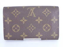 Louis Vuitton ルイヴィトン 二つ折り 財布 M61730 ポルト モネ ビエ トレゾール モノグラム ブランド品_画像3