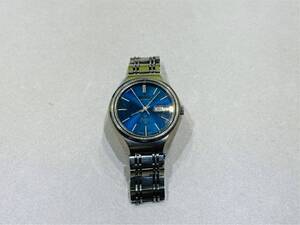 H2542 1円~ SEIKO LM セイコー オートマチック 5206-6120 ネイビー メンズ 時計 腕時計 ベルト社外 ジャンク