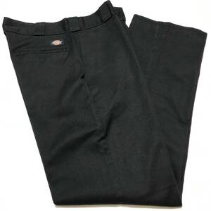 送料無料 70年代 Vintage Dickies ディッキーズ 874 ワークパンツ 32x31 ブラック チノパン ヴィンテージ USED アメリカ古着 #d-089