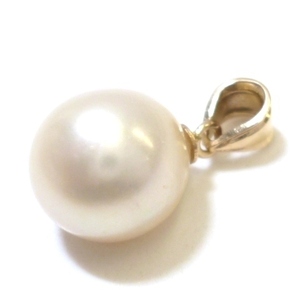 J*K18ba lock pearl pendant top yellow gold 18 gold pearl pearl Yellow Gold pendent charm[ cat pohs OK]