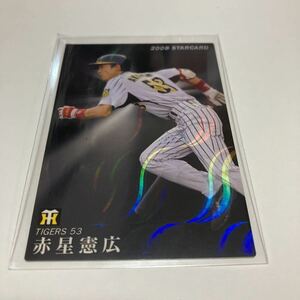  Calbee Professional Baseball chip s Hanshin Tigers red star . wide Star Card wave parallel 2008 year 