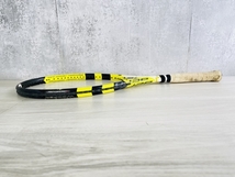 テニスラケット 中古品 Babolat バボラ aero Pro Drive エアロプロドライブ イエロー×ブラック 硬式テニスラケット ケース付き/61572_画像4