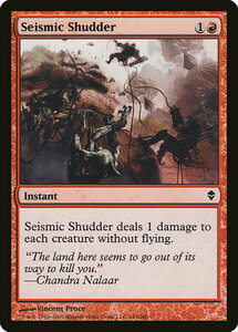 MTG ■赤/英語版■《地鳴りの揺るぎ/Seismic Shudder》★FOIL★ ゼンディカー ZEN