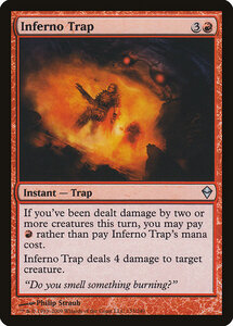 MTG ■赤/英語版■《業火の罠/Inferno Trap》ゼンディカー ZEN