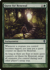 MTG ■緑/英語版■《復活の探索/Quest for Renewal》ワールドウェイク WWK