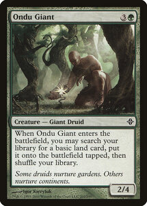 MTG ■緑/英語版■《オンドゥの巨人/Ondu Giant》★FOIL★ エルドラージ覚醒 ROE