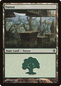 MTG ■土地/英語版■《森/Forest》エルドラージ覚醒 ROE