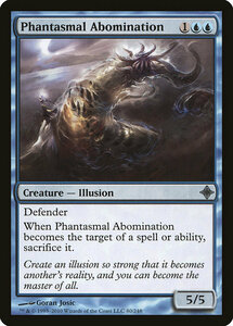 MTG ■青/英語版■《幻影の嫌悪者/Phantasmal Abomination》エルドラージ覚醒 ROE