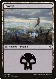 MTG ■土地/英語版■ 《沼/Swamp》エルドレインの王権 ELD 　