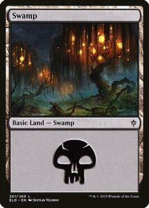 MTG ■土地/英語版■ 《沼/Swamp》エルドレインの王権 ELD 　