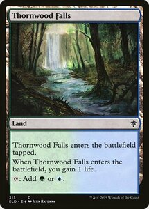 MTG ■土地/英語版■ 《茨森の滝/Thornwood Falls》エルドレインの王権 ELD 　