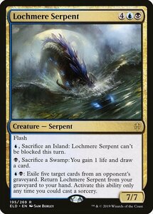 MTG ■金/英語版■ 《メア湖の海蛇/Lochmere Serpent》エルドレインの王権 ELD 　