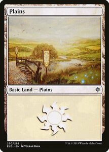 MTG ■土地/英語版■ 《平地/Plains》エルドレインの王権 ELD 　