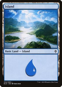 MTG ■土地/英語版■ 《島/Island》エルドレインの王権 ELD 　