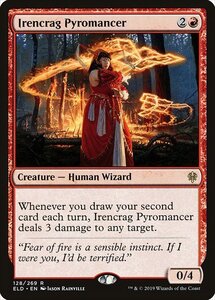 MTG ■赤/英語版■ 《アイレンクラッグの紅蓮術師/Irencrag Pyromancer》エルドレインの王権 ELD 　