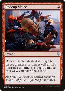 MTG ■赤/英語版■ 《レッドキャップの乱闘/Redcap Melee》エルドレインの王権 ELD 　