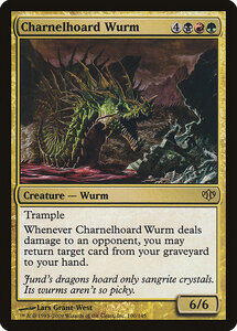 MTG ■金/英語版■ 《納骨蔵のワーム/Charnelhoard Wurm》コンフラックス CON