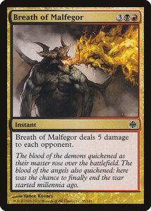 MTG ■金/英語版■ 《マルフェゴールの息/Breath of Malfegor》★FOIL★ アラーラ再誕 ARB