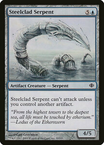 MTG ■青/英語版■ 《鋼覆いの海蛇/Steelclad Serpent》アラーラの断片 ALA