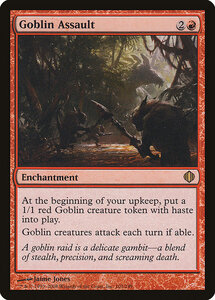 MTG ■赤/英語版■ 《ゴブリンの突撃/Goblin Assault》アラーラの断片 ALA