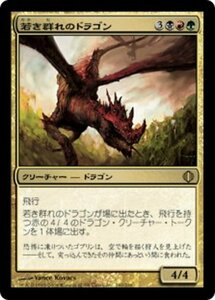 MTG ■金/日本語版■ 《若き群れのドラゴン/Broodmate Dragon》アラーラの断片 ALA