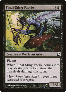 MTG ■黒/英語版■ 《とどめの一刺しのフェアリー/Final-Sting Faerie》モーニングタイド MOR