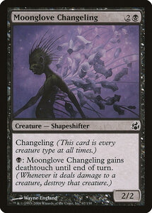 Mtg ■ Черная/английская версия ■ &lt;&lt; Moonglove Changeling》 Morning Tide Mor