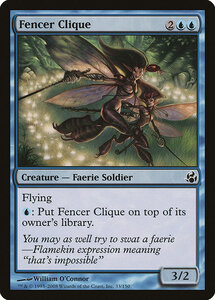 MTG ■青/英語版■ 《剣士団/Fencer Clique》モーニングタイド MOR