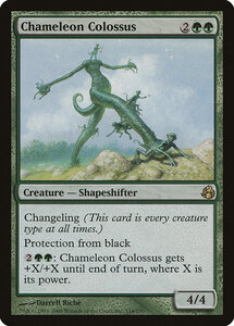 MTG ■緑/英語版■ 《カメレオンの巨像/Chameleon Colossus》★FOIL★ モーニングタイド MOR