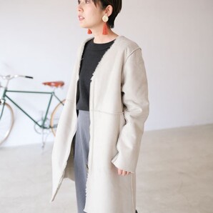 LEPSIM ムートンリバーシブルコート ロングコート