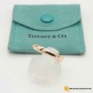 ◆◇【美品】Tiffany & Co. ティファニー 1P ダイヤモンド バンドリング K18RG◇◆