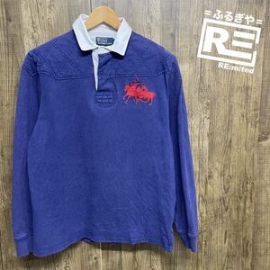 POLO RALPH LAUREN ポロラルフローレン ラガーシャツ 長袖 ワンポイント 90s L