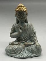 【吉】仏教聖品 古銅細工彫 如来 極珍 極美k16_画像1