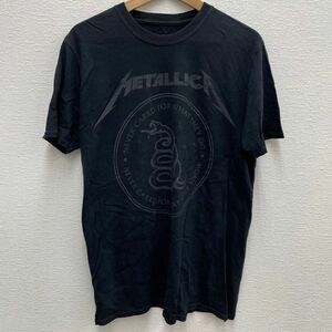 METALLICA メタリカ 半袖 蛇 ロゴ バンド Tシャツ never cared for what they do ブラック